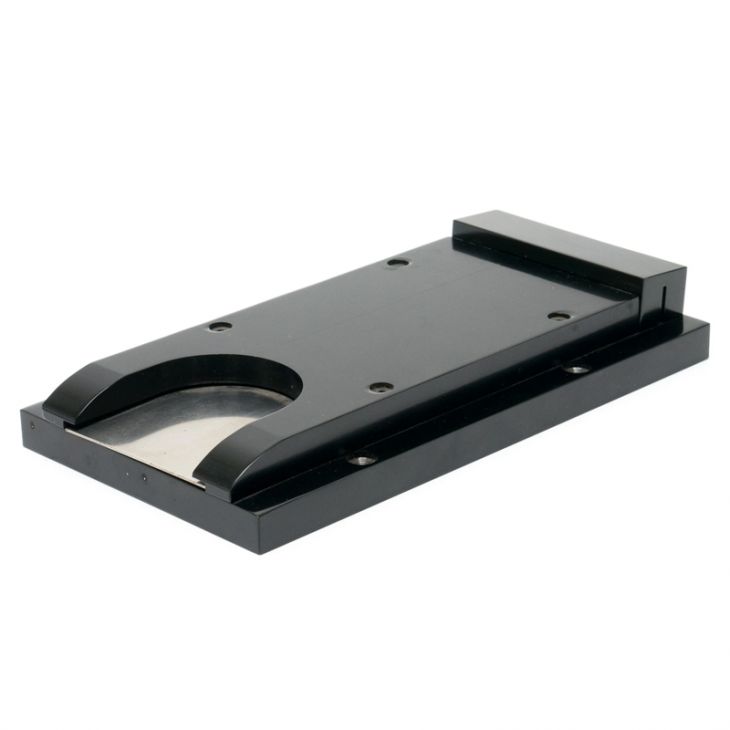 Drop Slide for Poker Chips, Black Acrylic and Stainless Steel main image